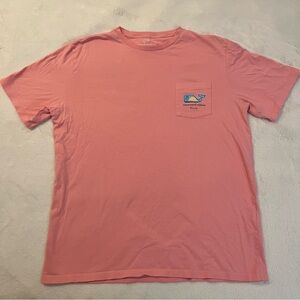 Vineyard Vines Women’s Large Pink Florida Pocket T-Shirt